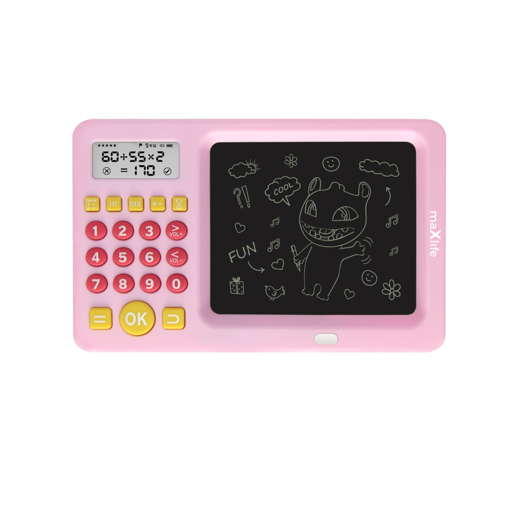 Maxlife LCD Writing Tablet MXWB-01 w/Calculator Pink