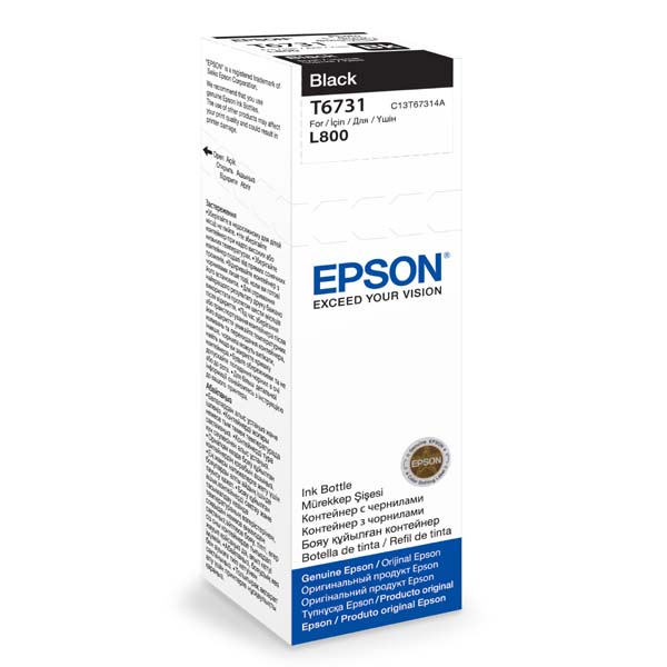 Cart.Epson T6731 Black Ink Bottle L800/L805/L810/L850/L1800