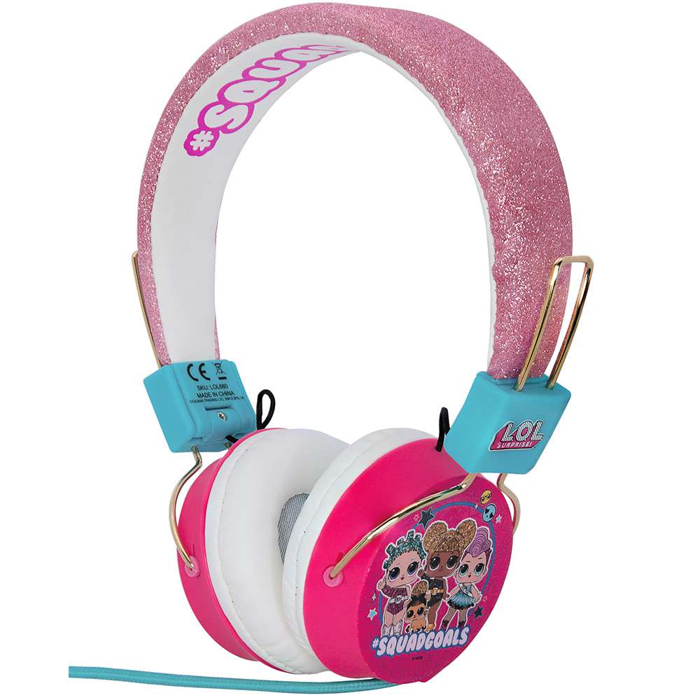 Headphones OTL Teen L.O.L Surprise! Squad Goals Glitter w/Stickers