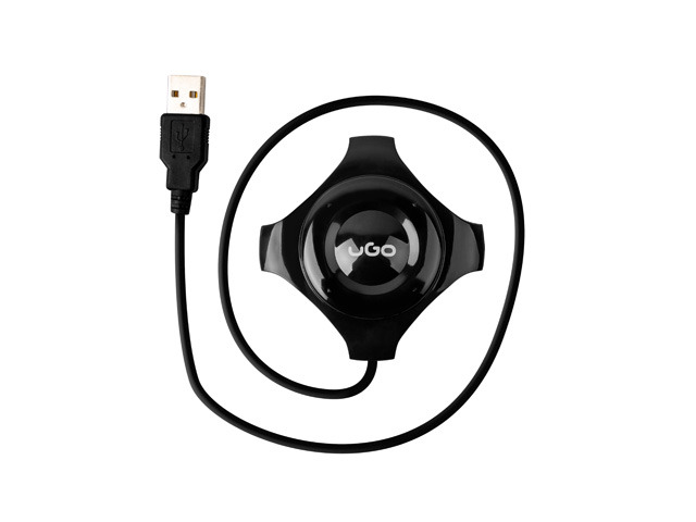 USB HUB 2.0 4-Port UGO Maipo HU50 Black