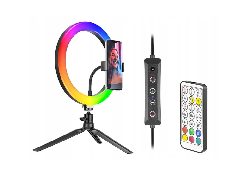 Ring RGB Light Tracer LED /w Mini Tripod