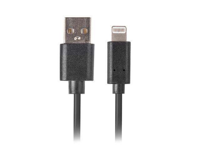USB Cable for Apple devices Lightning Lanberg 1m Black
