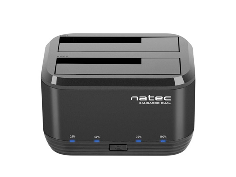 USB 3.0 Dual Docking Station Natec Kangaroo Dual for 2.5" and 3.5" SATA Clone HDD