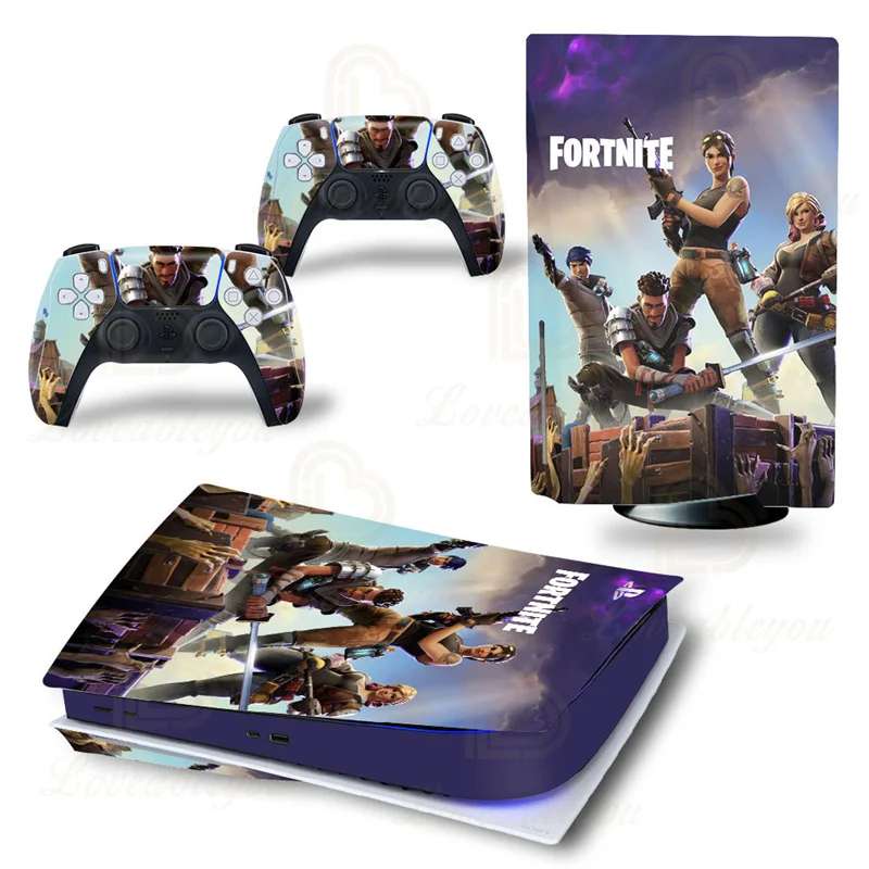 Vinyl cover (stickers) for console and controller - Fortnite (PS5 Disc Edition)
