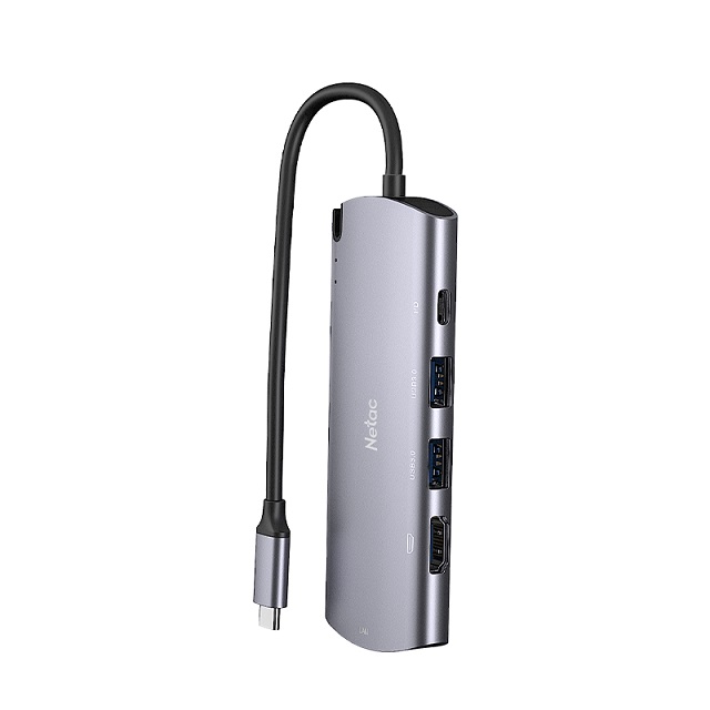 External Rack SSD M.2 SATA Netac USB-C /w hub
