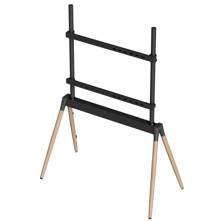 TV Floor Stand Gembird 55" - 86", black/wood