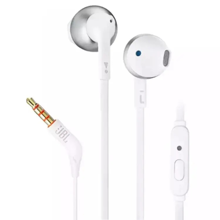 Earphones JBL T205 w/microphone White