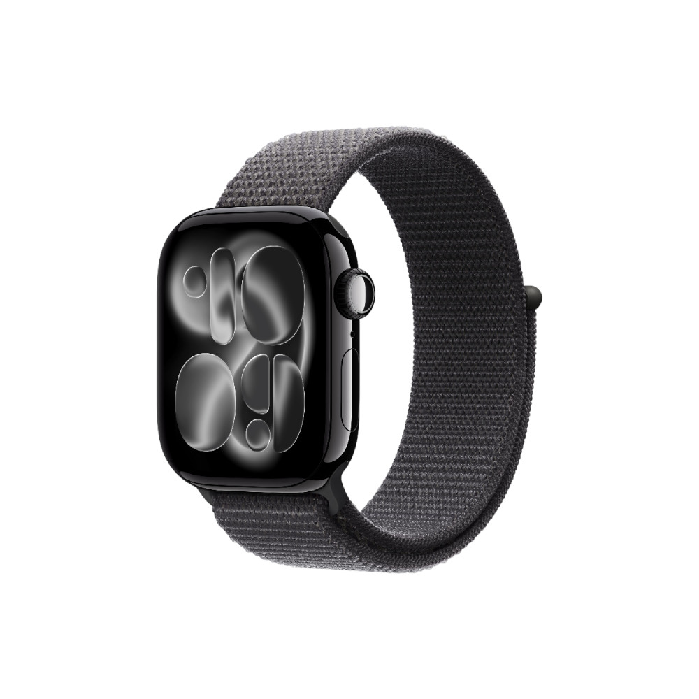 Apple Watch S11 GPS 42mm Jet Black Aluminium Case with Black Sport Band - S/Mmeqt4rk/a