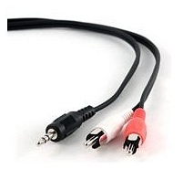 Cable 3,5mm stereo to 2 phono plug RCA 1.5m CCA458 Gembird