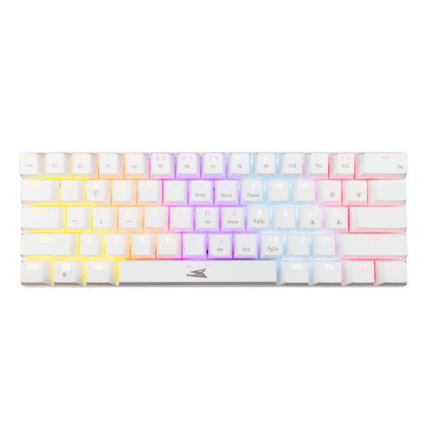 Keyboard Baracuda Gaming Dolphin White Mechanical RGB Blue Switch