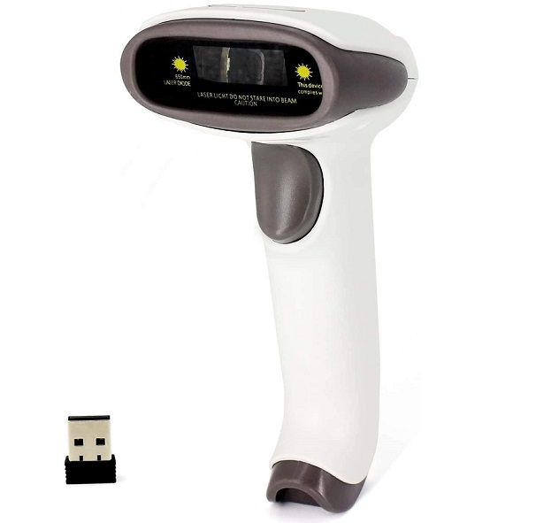 BarCode Scanner Symcode MJ-2080 1D Wireless White