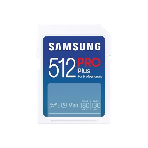 Secure Digital Samsung 512GB SDXC PRO Plus 180R/130W U3 V30