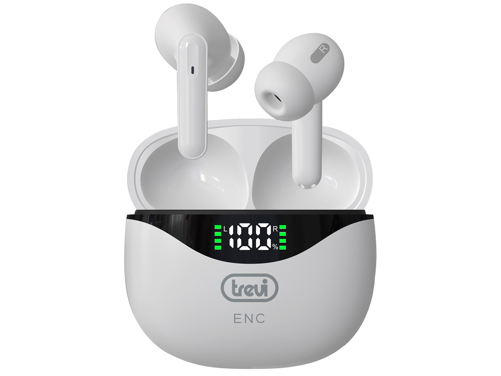 Earphones Trevi AirBuds Bluetooth w/Microphone HMP 12E40 White