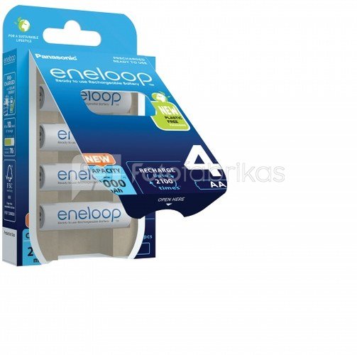 Batteries Panasonic Eneloop Rechargable AA 4 pack 2000 mAh
