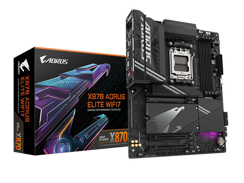 MB Gigabyte X870 AORUS ELITE WIFI7 AM5 DDR5 8000MHz OC/4xM.2/BT5.4/USB3.2/PCIe 5.0/HDMI
