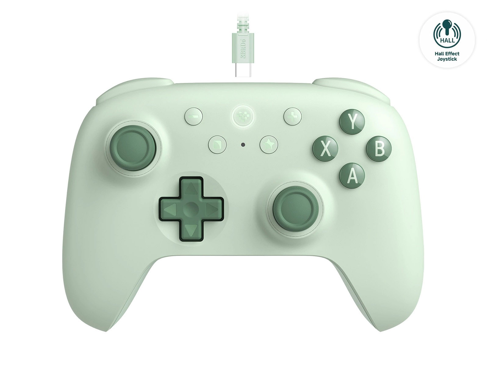 Wired Controller for PC/Android 8BitDo Ultimate 2C Green (w/ Hall Effect Joysticks)