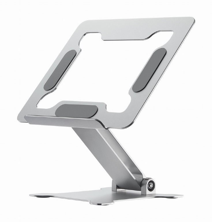 Notebook Stand Gembird Foldable Riser Aluminum Silver