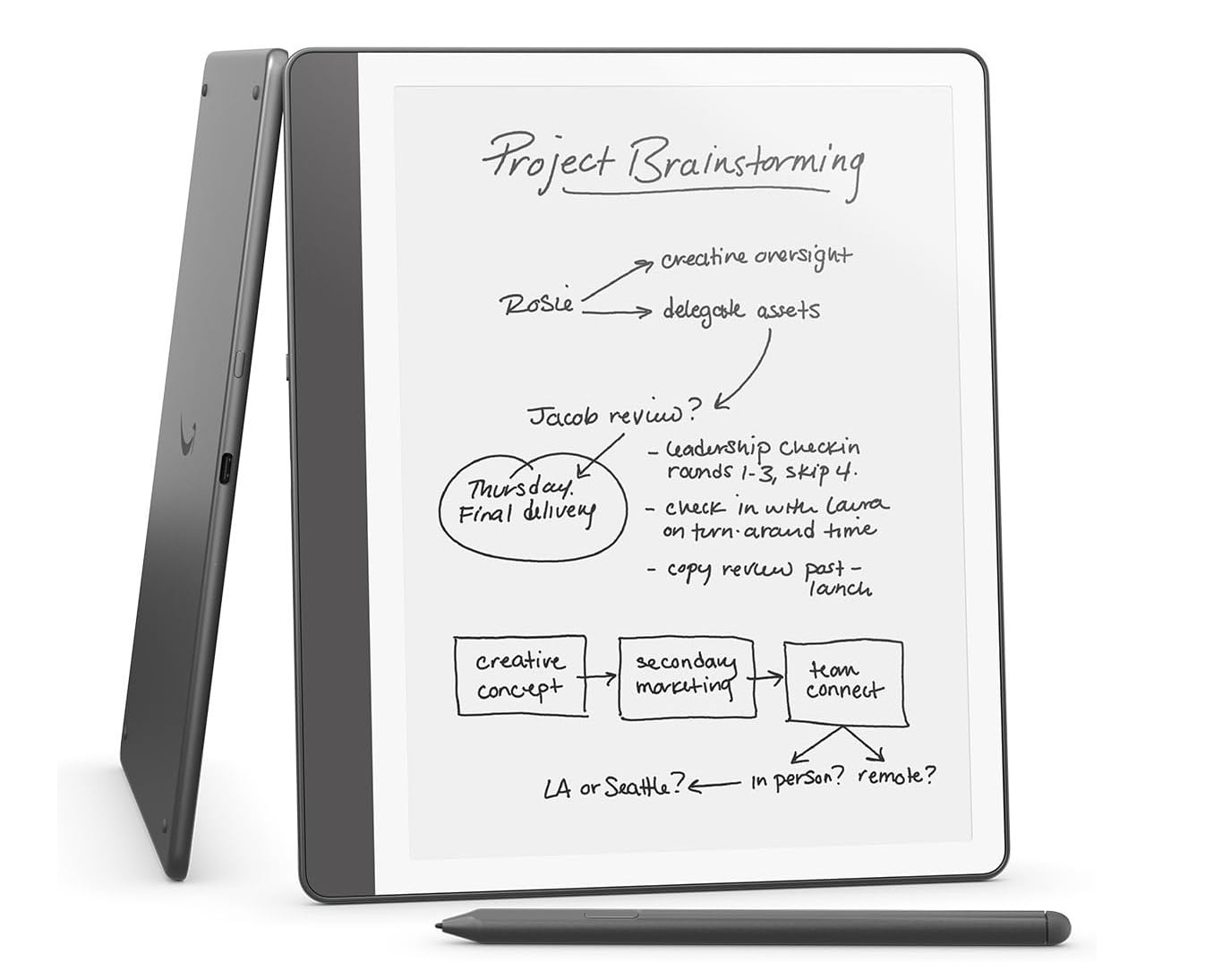 E-Book Kindle Scribe 2024 16GB Wi-Fi w/Premium Pen, ADS Tungsten