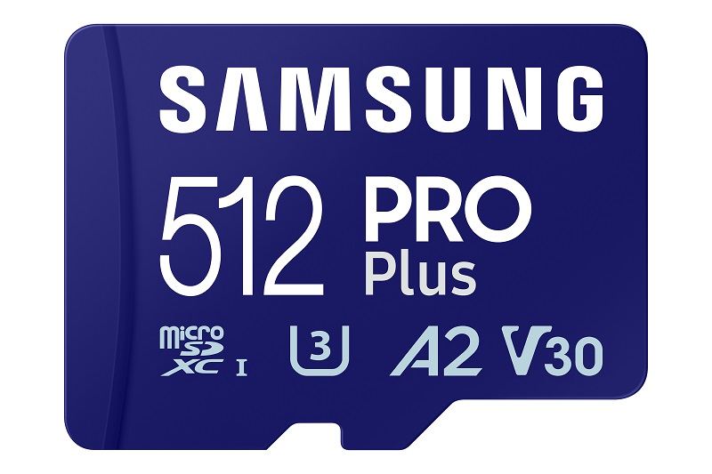 Secure Digital Micro Samsung 512GB SDXC PRO Plus cl10 180R/130W UHS-I U3 V30 A2