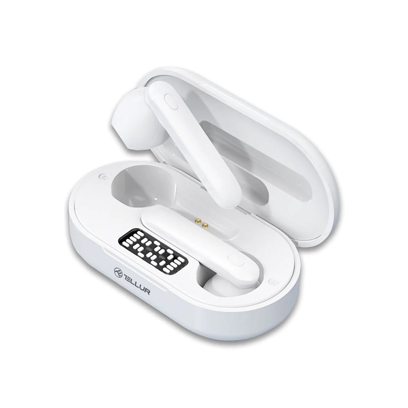 Earphones Tellur Flip True TWS Bluetooth White