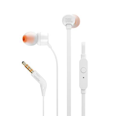 Earphones JBL T110 w/microphone White