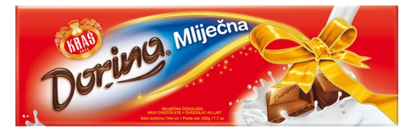 ДОРИНА ЧОКОЛАДО МЛЕЧНО 220ГР КРАШ