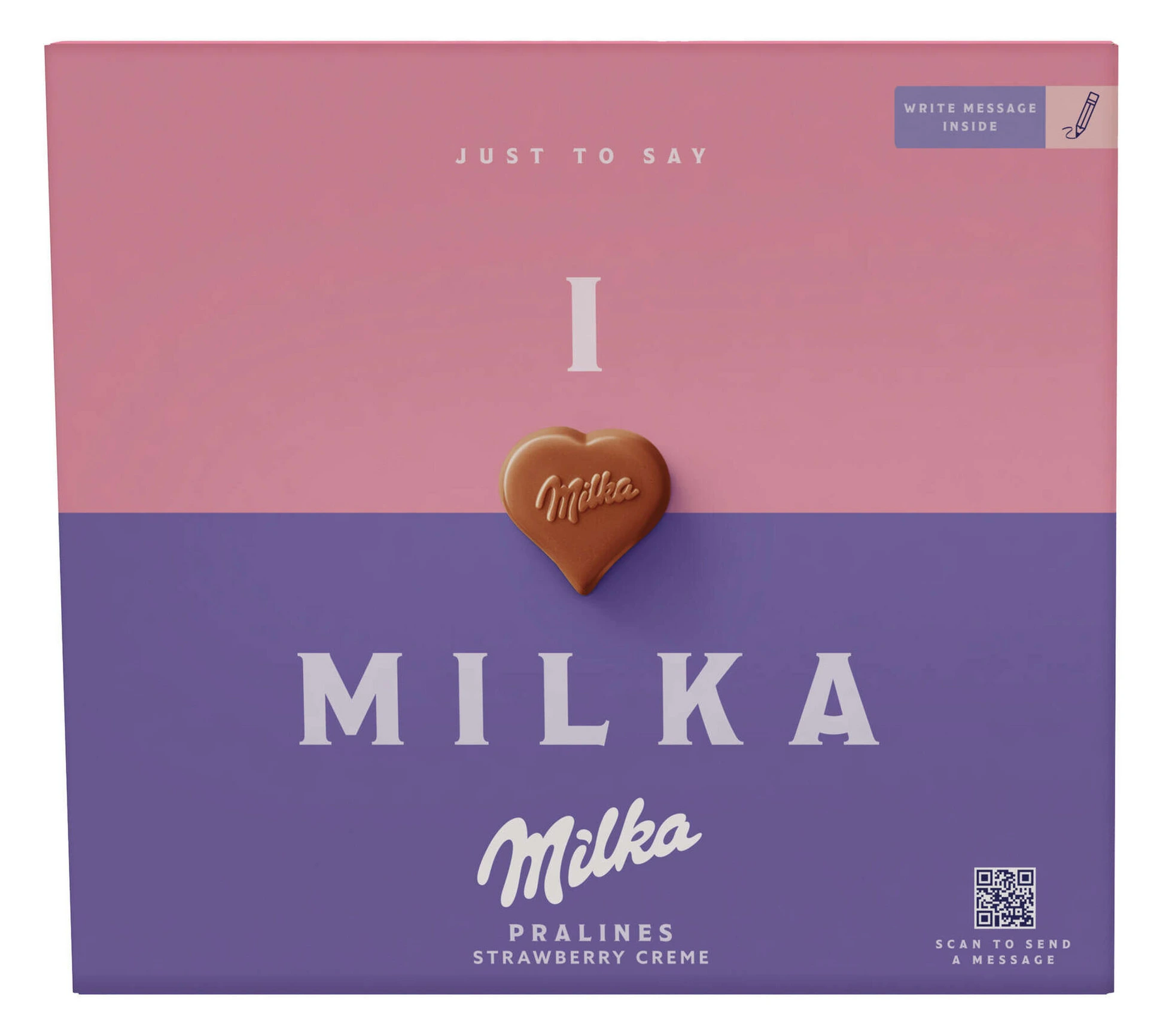 БОНБОНИЕРА МИЛКА ТЕ САКАМ ЈАГОДА 110 ГР