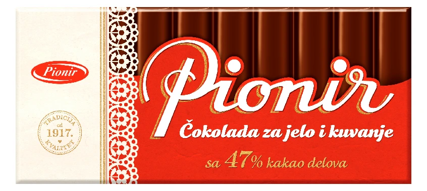 ПИОНИР ЧОКОЛАДО ЗА ГОТВЕЊЕ 200 ГР