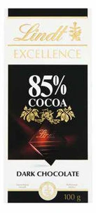 ЛИНДТ ЕКСЕЛЕНС – ЧОКОЛАДА ТЕМНА 85% КАКАО 100 Г