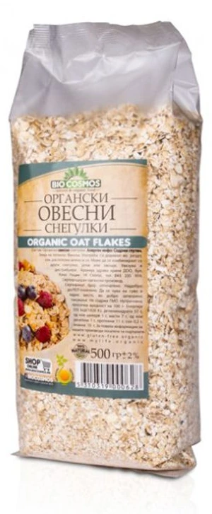 БИО КОСМОС ОРГАНСКИ ОВЕСНИ СНЕГУЛКИ 500 ГР