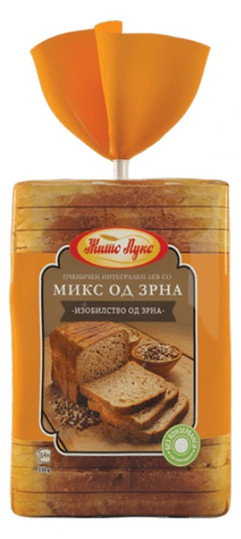 ТОСТ ЛЕБ МИКС ЗРНА ЖИТО ЛУКС 350 ГР