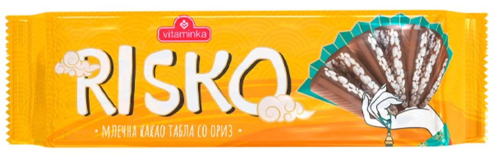 РИСКО МЛЕЧНА КАКАО ТАБЛА СО ОРИЗ 150 ГР