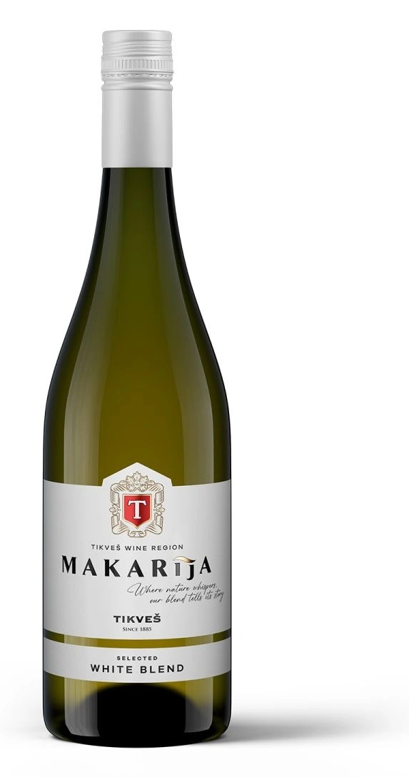 ВИНО МАКАРИЈА БЕЛО ТИКВЕШ 0,75 Л