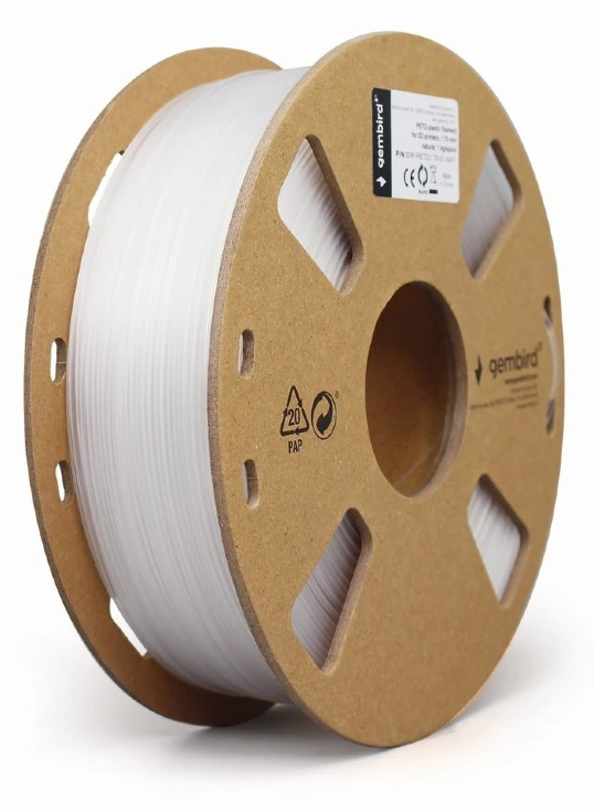 Filament for 3D Printer PETG 1.75mm Gembird White