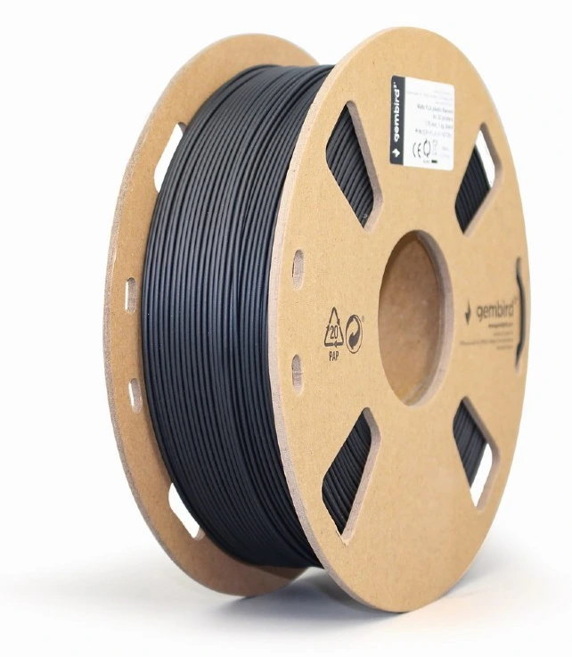 Filament for 3D Printer PLA Matte 1.75mm Gembird Black