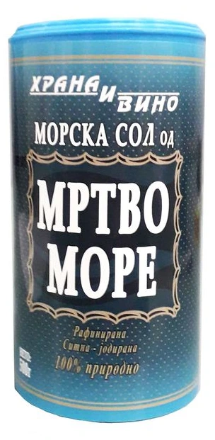 ХРАНА И ВИНО МОРСКА СОЛ ОД МРТВО МОРЕ 500 ГР