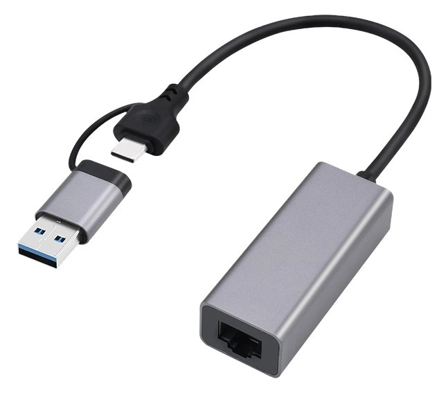 USB to RJ-45 LAN USB3.0 + Type-C to Gigabit Ethernet Adapter Gembird