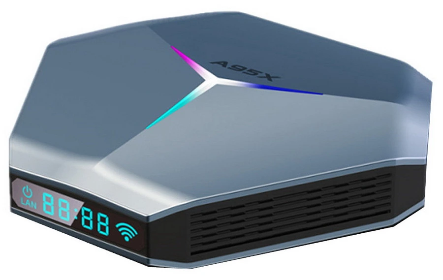 Android Smart TV Box A95X Quad S905X4 2.0GHz/4GB/128GB/2K*4K/5G WiFi/BT/LAN/Remote/A11