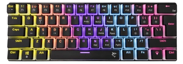 Тастатура SBOX Keyboard White Shark Gaming Ashiko 2 RGB Mechanical Red Switch