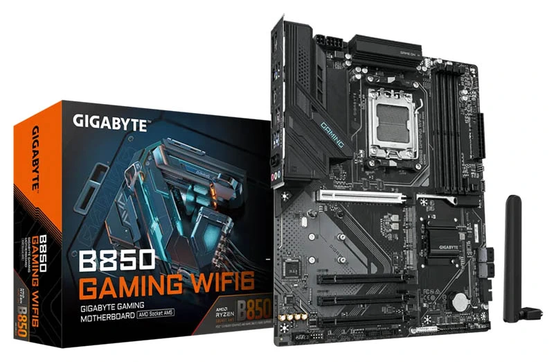 MB Gigabyte B850 GAMING WIFI6 DDR5 AM5 8200MHz OC/3xM.2/BT5.3/Gbit LAN/Type-C/PCIe 5.0/DP/HDMI