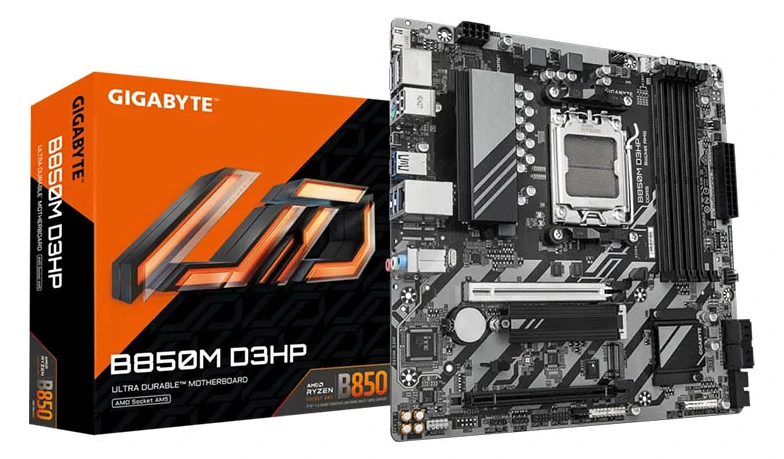MB Gigabyte B850M D3HP DDR5 AM5 8200MHz OC/2xM.2/Gbit LAN/USB3.2/Type-C/PCIe 5.0/HDMI/2xDP