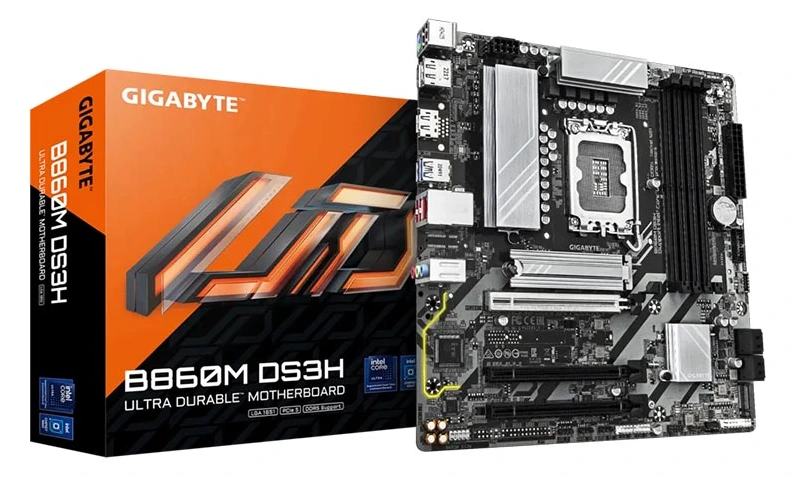 MB Gigabyte B860M DS3H LGA1851 DDR5 9066MHz OC/2xM.2/2.5Gb/PCIe5.0/HDMI/2xDP