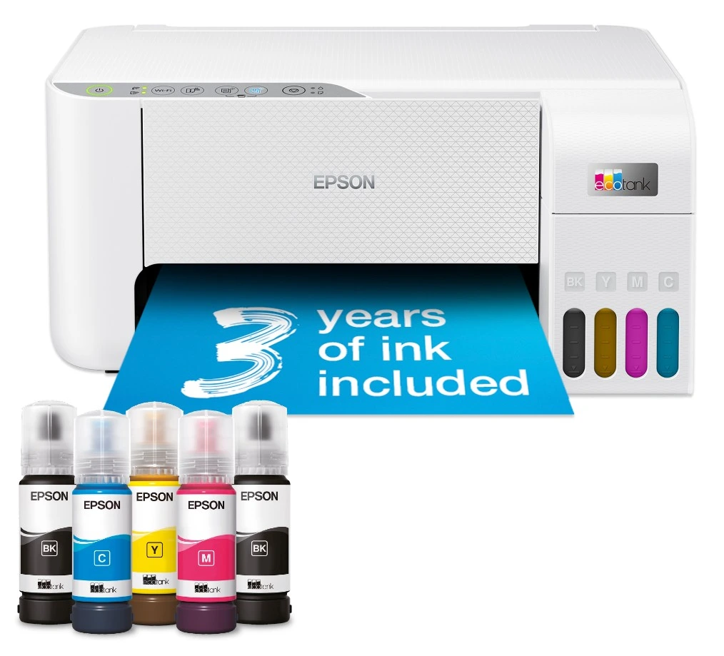 Epson L3276 MFP w/ EcoTank System (CISS) WiFi White