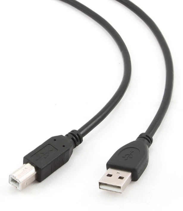 Cable USB 2.0 A to B 1m Gembird Black Professional