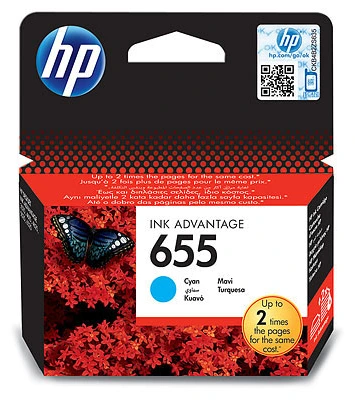 Cart. HP DJ 655 Cyan 3525/4615/4625/5525/6525