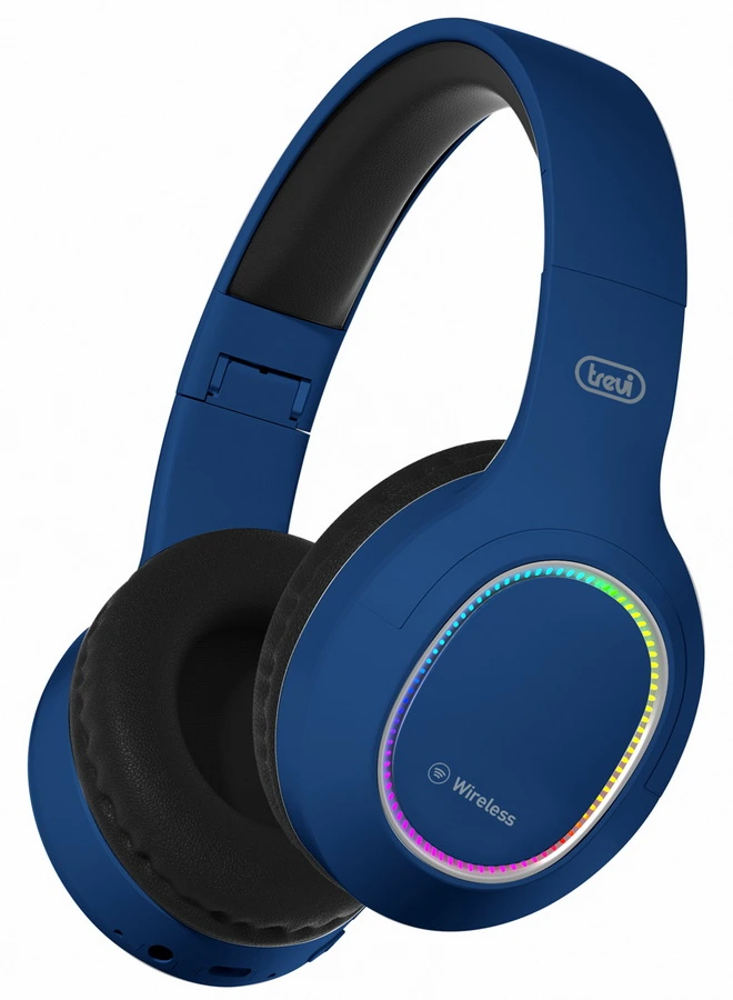 Headphones Trevi DJ 12E60 Bluetooth w/Mic LED Blue