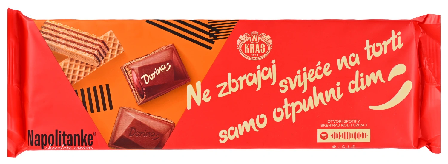 ЧОКОЛАДО ДОРИНА НАПОЛИТАНКИ 290ГР