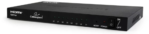 GEMBIRD HDMI Interface Spliter 8 Ports w/Signal Amplifier Cablexpert DSP-8PH4-03