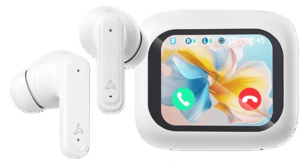 Earbuds SBOX EB-TWS08 Bluetooth White ANC Touch Display