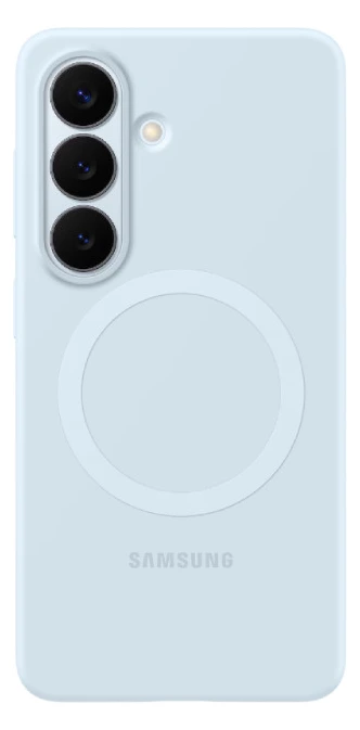 Samsung Case for Galaxy S26 Silicone Magnet Light Blue